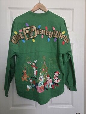 Disney World Green Spirit jersey Christmas Mickey & Friends